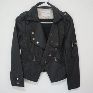 Max Mara Cotton Lightweight Moto Jacket Size M
